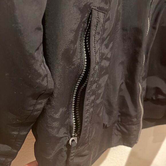 LANDS END | Black “The Squall” Water & Wind Proof Jacket w/ Fleece Lining | M - Picture 7 of 9